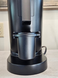 Turin DF83 Gen 2 — black cup beneath chute