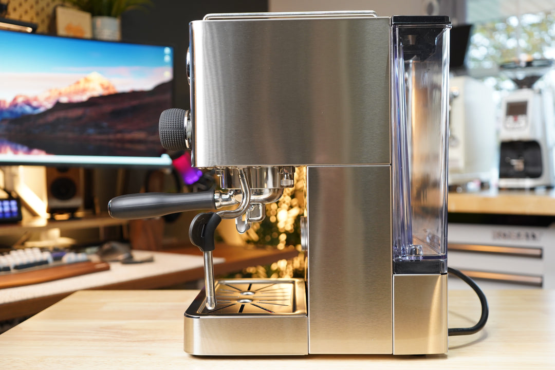 Turin Legato V2 — stainless side panel and group