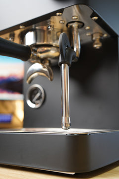 Turin Legato V2 — steam wand above drip tray