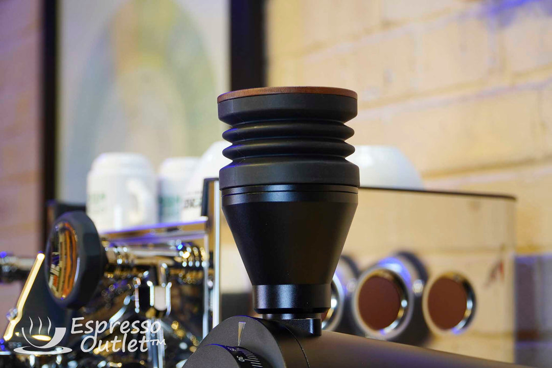 Turin DF83V — bellows and inlet beside coffee machine
