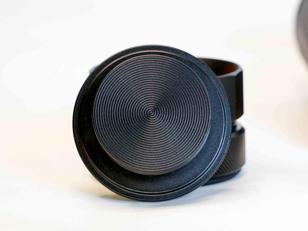 Turin portable coffee system — underside of removable brewing assembly