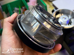 Turin DF83V — removed auger component held in hand
