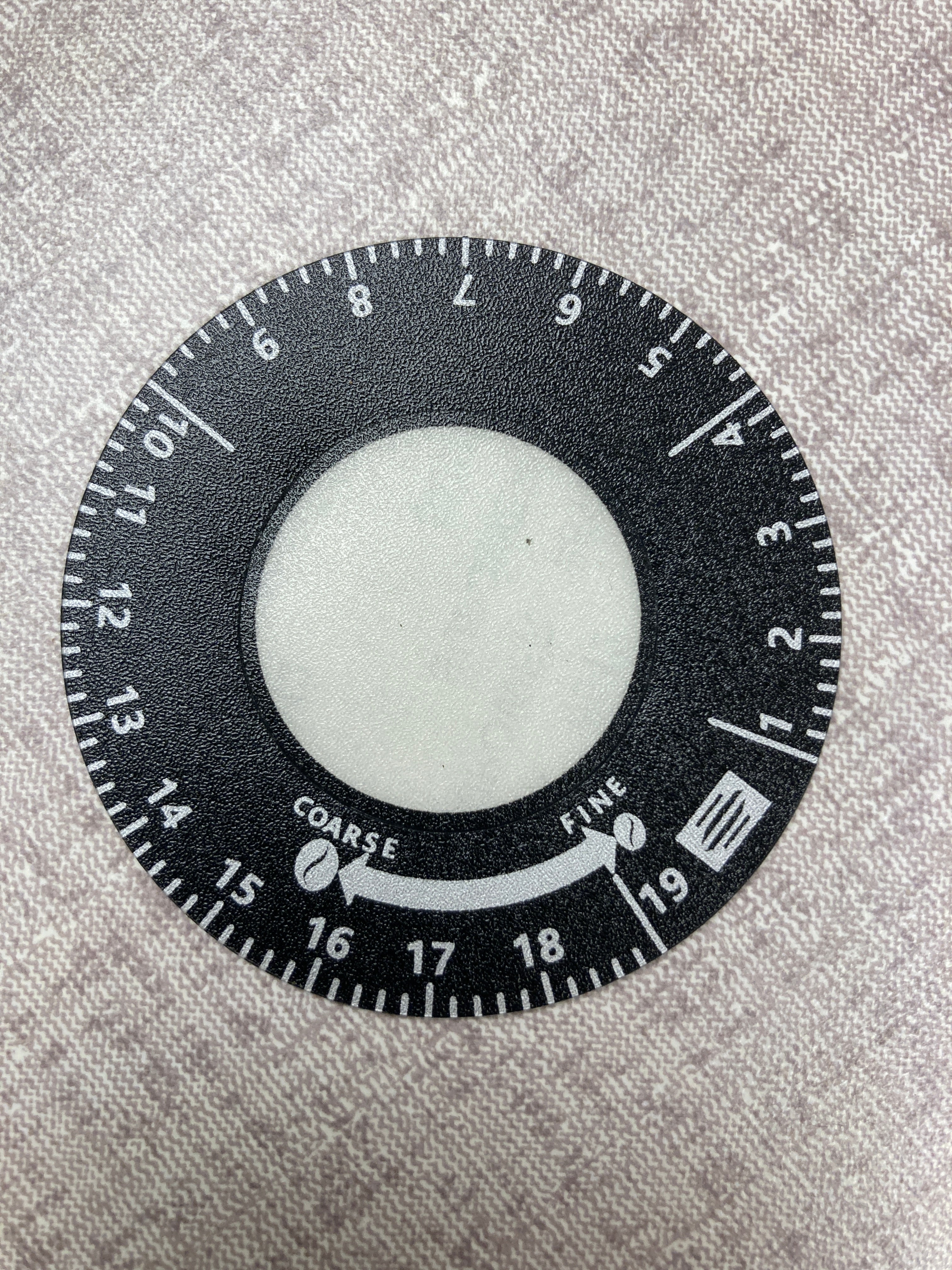 SK40 Grinder Adjustment Sticker – Turin Grinders