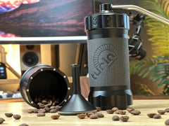 Turin H40 V2 — grinder with beans, cup and shaker parts