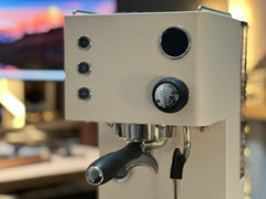 Turin Legato V2 — white front panel and portafilter