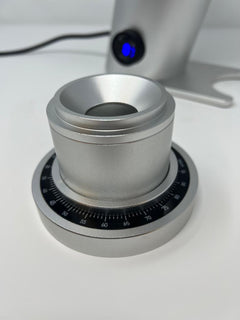Turin DF64V — bean inlet and numbered adjustment dial
